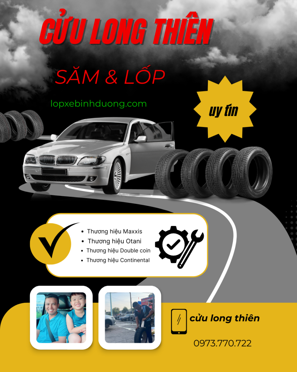 VÁ LỐP THAY LỐP LƯU ĐỘNG - CỬU LONG THIÊN 